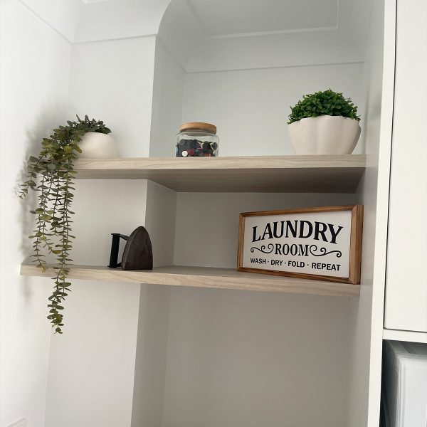 Custom Laundry renovation designed and installed by Gecko Kitchens, licenced QBCC builder in Kedron