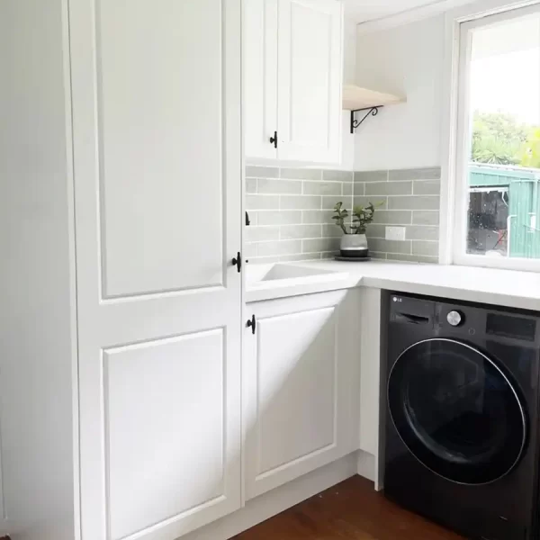 Time for a laundry renovation. Gecko Kitchens custom design and install laundries.